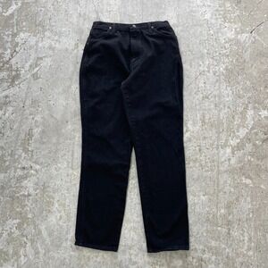 Vintage Wrangler Jeans Women 13 / 14 x32  USA Black Pants Western Bareback 28x30